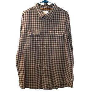 Magellan Mens XL Plaid Flannel Shirt Long Sleeve Button Down Hunt Gear Loose Fit